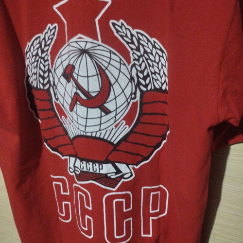 Lenin T-shirt USSR size large like new, red