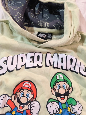 Super Mario Kids Hoodie Primark Size 6-7 Years Like New