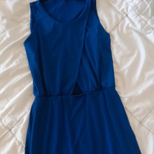 Dress electric blue cutout like new