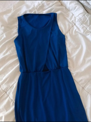 Dress electric blue cutout like new