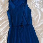 Dress electric blue cutout like new