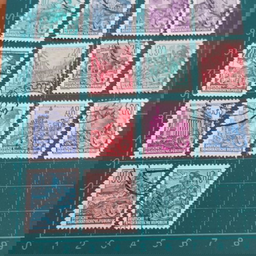 Γραμματόσημα Γερμανίας DDR 1953 définitives, σε άριστη κατάσταση