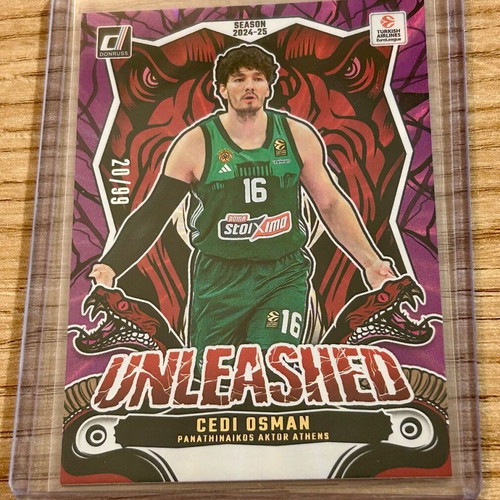 Cedi Osman Panini Euroleague Unleashed 2024-25 numbered card 20/99