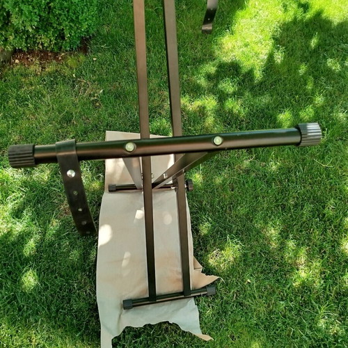 Keyboard stand X-shaped double reinforced, adjustable height, new