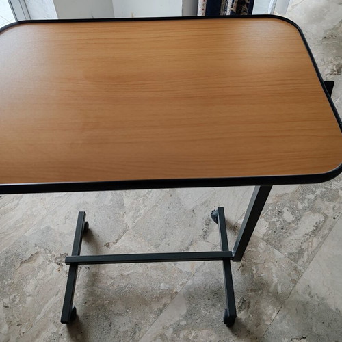 Folding dining table with wheels like new