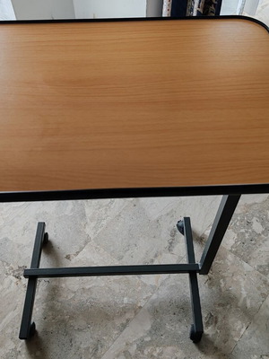 Folding dining table with wheels like new