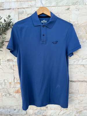 Hollister μπλούζα πόλο μεταχειρισμένη, μπλε, μέγεθος S
