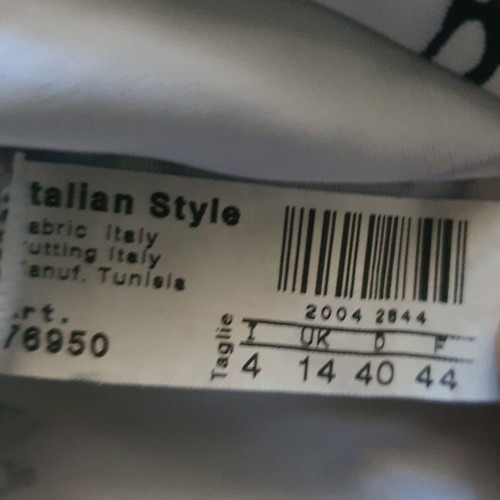 Ιταλική μπλούζα σαν καινούργια, βαμβακερό jersey, μαύρο και άσπρο, μεγέθη M L