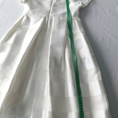 Mini Raxevsky girls dress white 8 years like new, elegant with bow