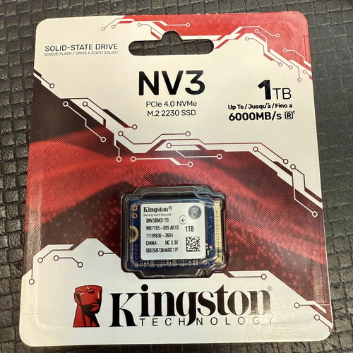 Kingston NV3 SSD 1TB M.2 Gen 4 sealed new