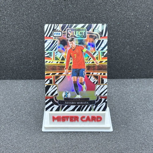 2023-24 Panini Select FIFA Alvaro Morata zebra #99 Spain card