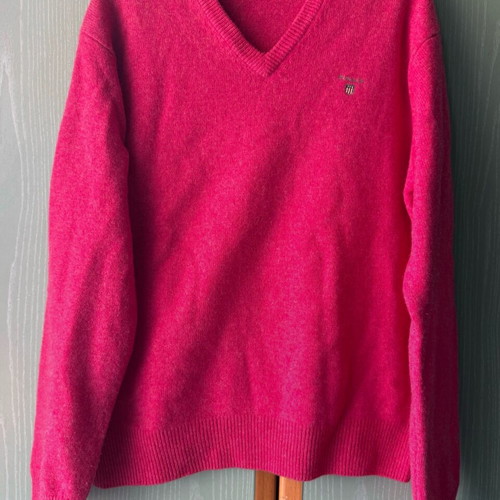 Gant men's knitted sweater pink size medium like new