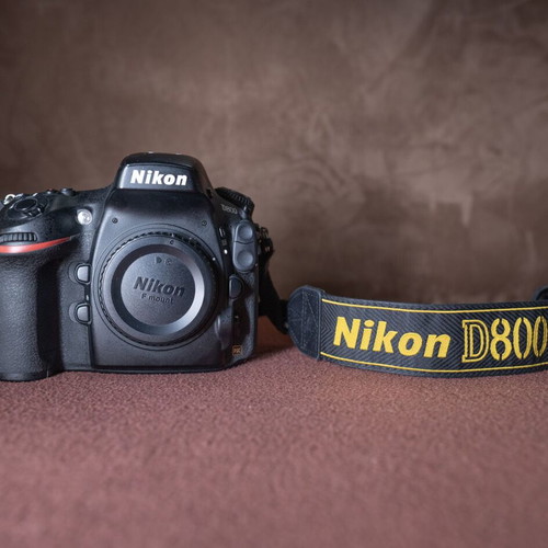 Nikon D800 DSLR camera used, Full Frame 36.3MP, professional quality