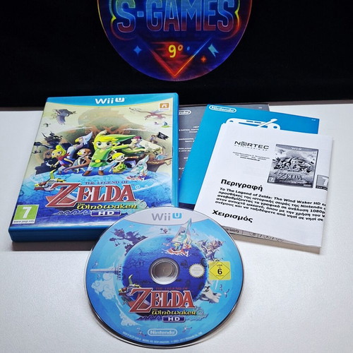 The Legend of Zelda The Windwaker HD Nintendo Wii U game used