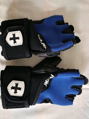 Gym gloves with wrist support new, size small