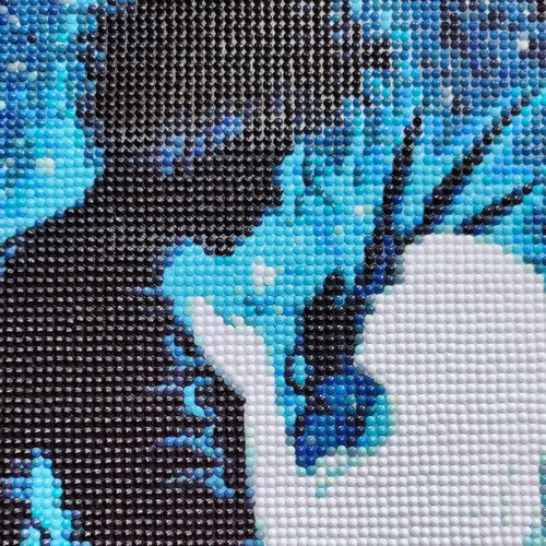 Diamond painting canvas 'Edward Scissorhands' new, handmade 30x40 cm