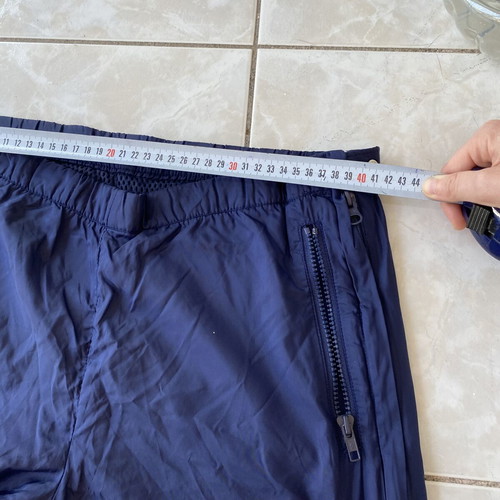 Winter pants with side zippers used, size M, blue