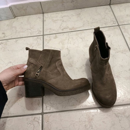 Lumberjack women's boots used, brown cigar, size 37, suede