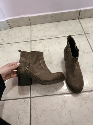 Lumberjack women's boots used, brown cigar, size 37, suede
