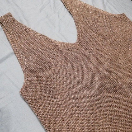 Oysho tank top shirt gold like new