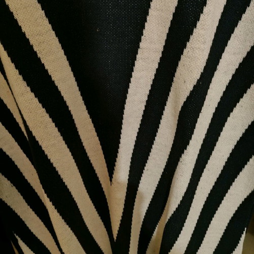 Blouse blue with white stripes like new, size M
