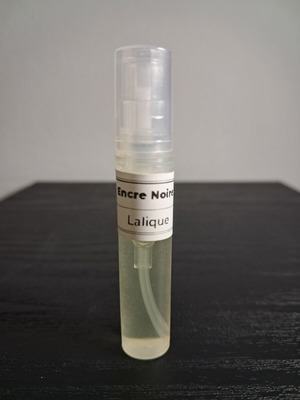Lalique Encre Noir 2ml authentic decanted perfume sample, new