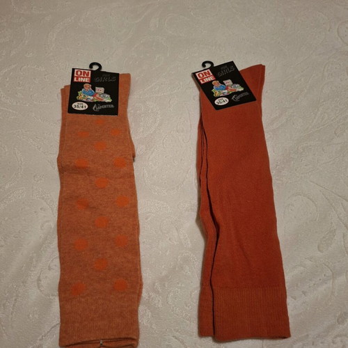 Socks below the knee new multicolored unused