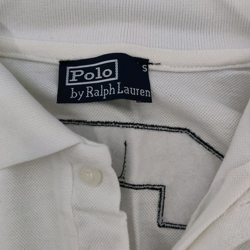 Children's white polo Greece used, size S