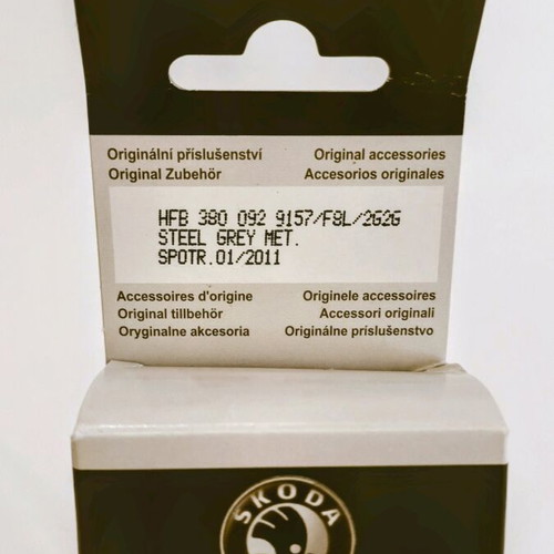 Genuine Skoda steel grey metallic paint new for scratches