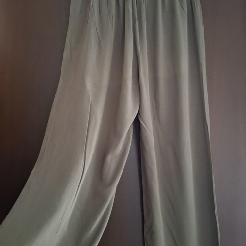 Infinity Collection khaki pants used, 100% viscose, sizes S-M