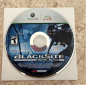 Black site Area 51 XBOX 360 (disc only)