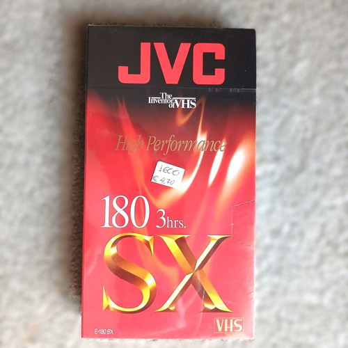 JVC SX180 VHS Cassette High Performance Sealed 3 Hours