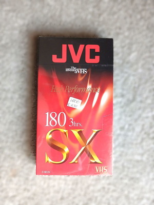 JVC SX180 VHS κασέτα High Performance σφραγισμένη, 3 ώρες