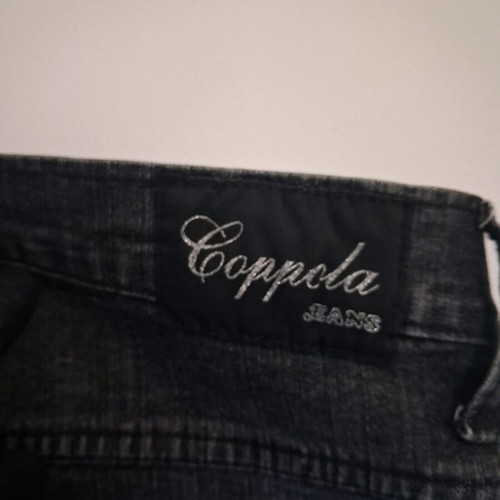 Coppola Women's Capri Jeans Like New, Gray/Anthracite with Rhinestones and Embroidery Size 46