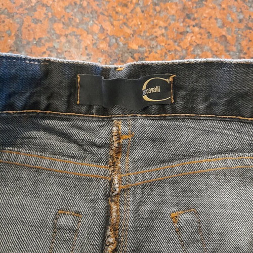 Cavalli denim skirt new, black, stonewashed, long
