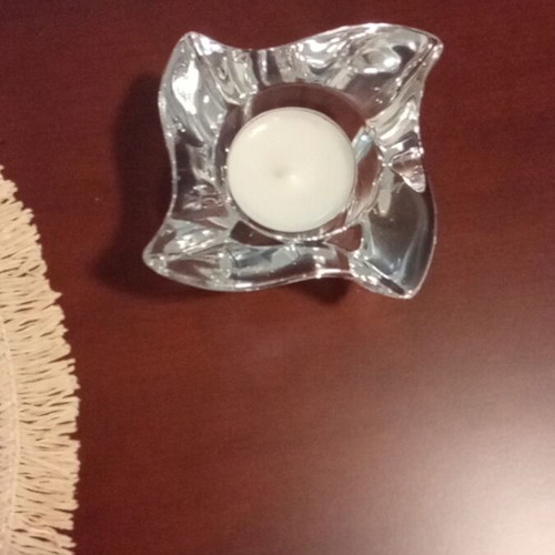 Crystal tealight candleholder like new