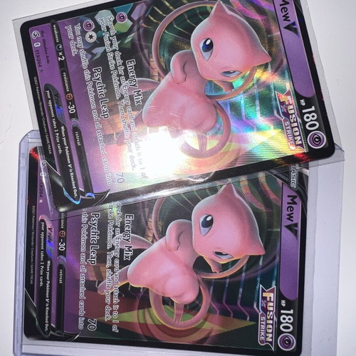 Pokemon Mew VMAX Deck used with minor card wear