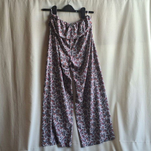 Estro Summer Medium Wide Leg Pants Paisley Pattern Boho