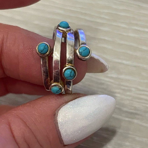Silver 925 ring with turquoise used JOOLS
