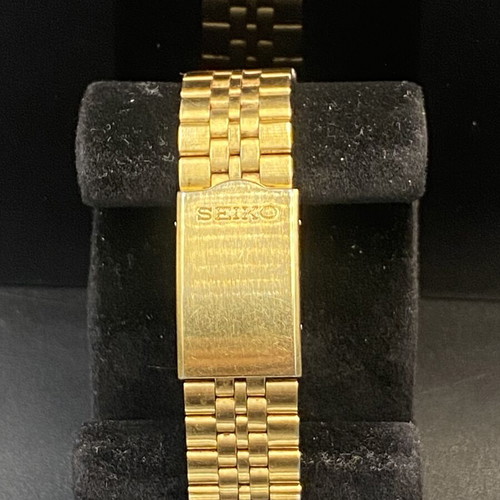 Seiko 5 Datejust Automatic men's watch like new, gold plated