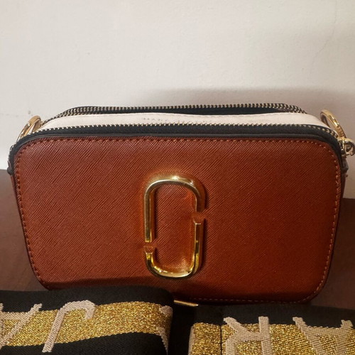Marc Jacobs camera bag like new, white and brown