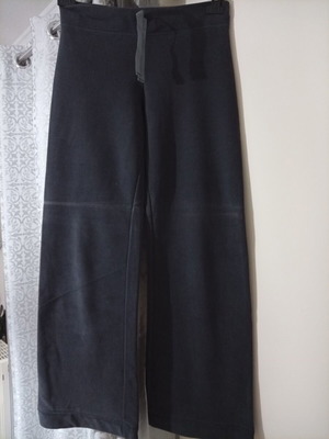 Women's grey velour sports pants used, slim fit xsmall/small