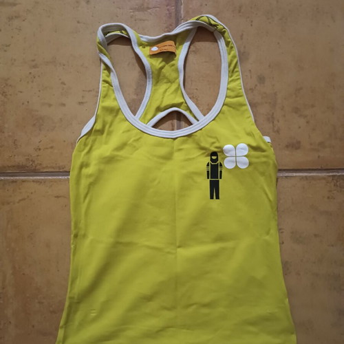 Tizzy Small sleeveless top, yellow, XS