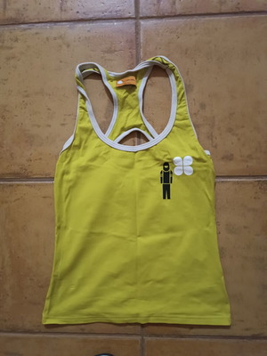 Tizzy Small sleeveless top, yellow, XS