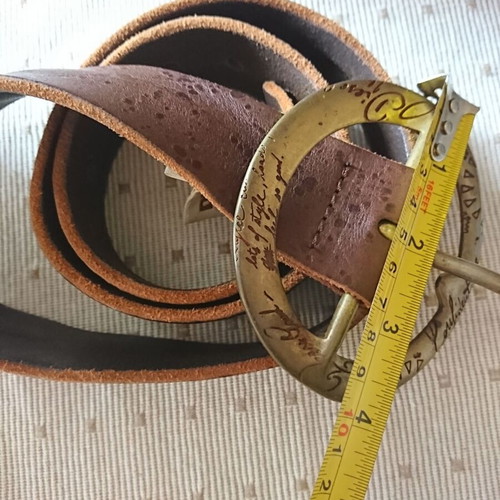 Diesel women's belt genuine leather 90/36 like new brown adjustable