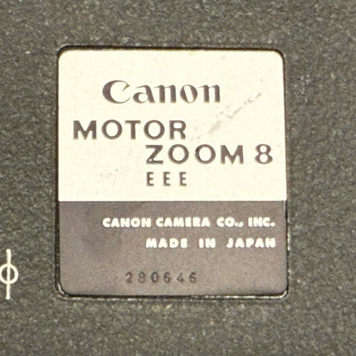 Vintage camera Canon Motor Zoom 8 EEE used, antique collectible model 1962