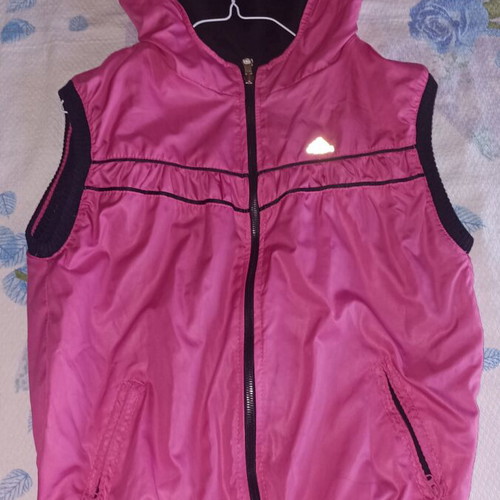 Adidas double face women's vest medium like new, black and pink