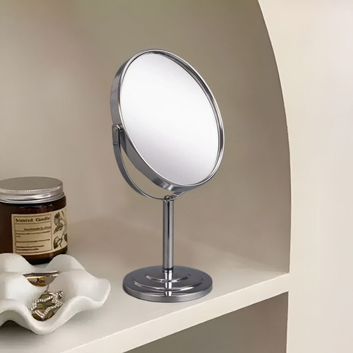Chrome Double-Sided Vanity Mirror 25cm like new