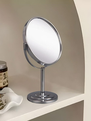 Chrome Double-Sided Vanity Mirror 25cm like new