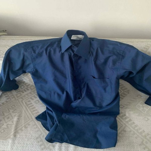 Mac George long-sleeve shirt dark blue L like new